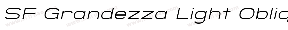 SF Grandezza Light Oblique字体转换